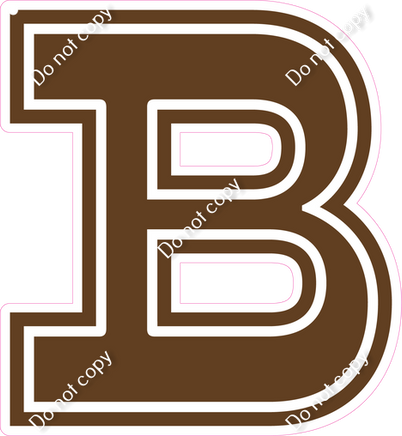 18" Greek Individual Flat Chocolate - Alphabet Pieces Beta