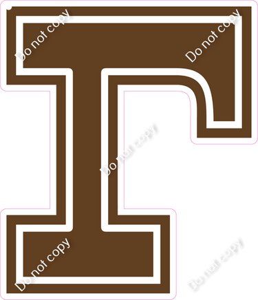 18" Greek Individual Flat Chocolate - Alphabet Pieces Gamma