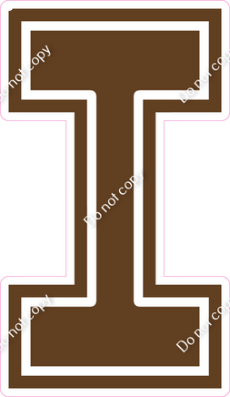 18" Greek Individual Flat Chocolate - Alphabet Pieces Lota