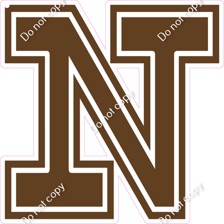 18" Greek Individual Flat Chocolate - Alphabet Pieces Nu