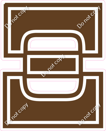 18" Greek Individual Flat Chocolate - Alphabet Pieces Xi