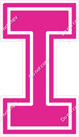 18" Greek Individual Flat Hot Pink - Alphabet Pieces Lota