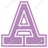 18" Greek Individual Flat Lavender - Alphabet Pieces Alpha