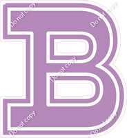 18" Greek Individual Flat Lavender - Alphabet Pieces Beta