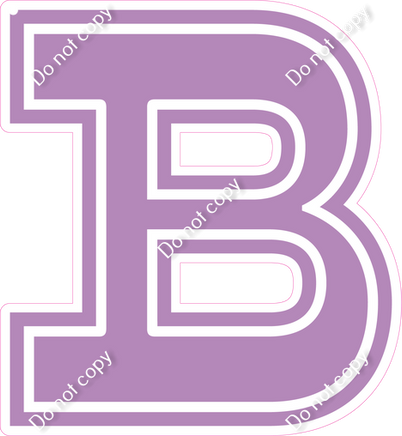 18" Greek Individual Flat Lavender - Alphabet Pieces Beta