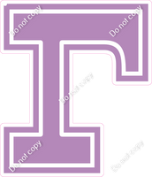 18" Greek Individual Flat Lavender - Alphabet Pieces Gamma