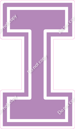18" Greek Individual Flat Lavender - Alphabet Pieces Lota