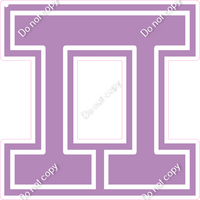 18" Greek Individual Flat Lavender - Alphabet Pieces Pi