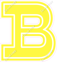 18" Greek Individual Flat Lemon - Alphabet Pieces Beta