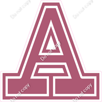 18" Greek Individual Flat Mauve - Alphabet Pieces Alpha