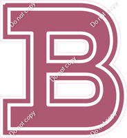 18" Greek Individual Flat Mauve - Alphabet Pieces Beta