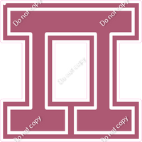 18" Greek Individual Flat Mauve - Alphabet Pieces Pi