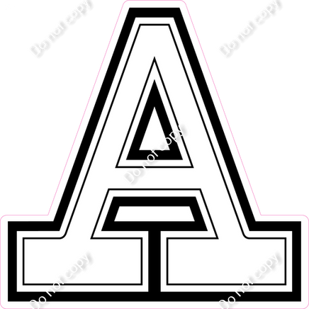 18" Greek Individual Flat White - Alphabet Pieces Alpha