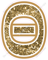 18" Greek Individual Gold Sparkle - Alphabet Pieces Theta