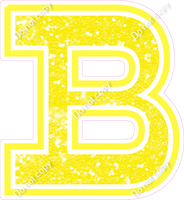 18" Greek Individual Lemon Sparkle - Alphabet Pieces Beta