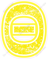 18" Greek Individual Lemon Sparkle - Alphabet Pieces Theta
