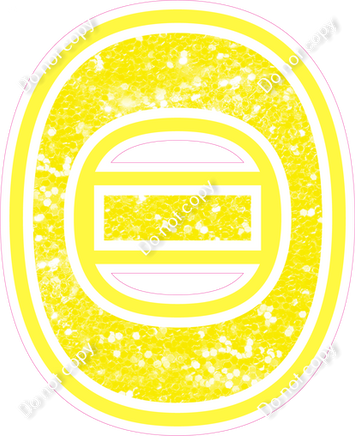 18" Greek Individual Lemon Sparkle - Alphabet Pieces Theta