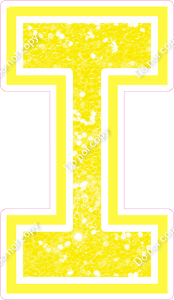 18" Greek Individual Lemon Sparkle - Alphabet Pieces Lota