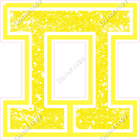18" Greek Individual Lemon Sparkle - Alphabet Pieces Pi
