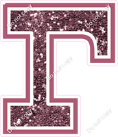 18" Greek Individual Mauve Sparkle - Alphabet Pieces Gamma