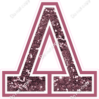 18" Greek Individual Mauve Sparkle - Alphabet Pieces Lambda