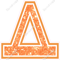 23.5" Greek Individual Amber Sparkle - Alphabet Pieces Delta