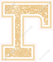 23.5" Greek Individual Champagne Sparkle - Alphabet Pieces Gamma