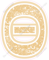 23.5" Greek Individual Champagne Sparkle - Alphabet Pieces Theta