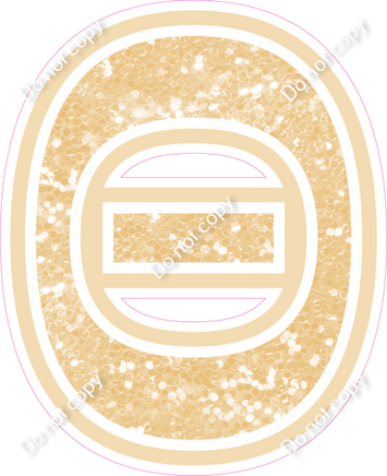 23.5" Greek Individual Champagne Sparkle - Alphabet Pieces Theta