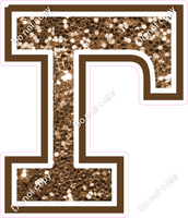 23.5" Greek Individual Chocolate Sparkle - Alphabet Pieces Gamma