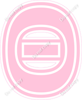 23.5" Greek Individual Flat Baby Pink - Alphabet Pieces Theta