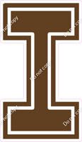 23.5" Greek Individual Flat Chocolate - Alphabet Pieces Lota