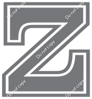 23.5" Greek Individual Flat Dark Grey - Alphabet Pieces