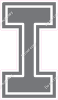 23.5" Greek Individual Flat Dark Grey - Alphabet Pieces