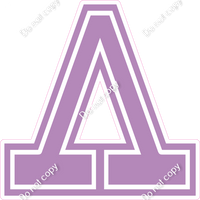 23.5" Greek Individual Flat Lavender - Alphabet Pieces Lambda