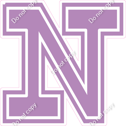 23.5" Greek Individual Flat Lavender - Alphabet Pieces Nu