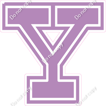 23.5" Greek Individual Flat Lavender - Alphabet Pieces Upsilon