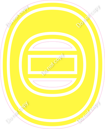 23.5" Greek Individual Flat Lemon - Alphabet Pieces Theta