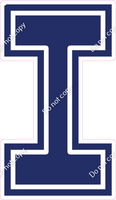 23.5" Greek Individual Flat Navy Blue - Alphabet Pieces Lota