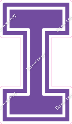23.5" Greek Individual Flat Purple - Alphabet Pieces Lota