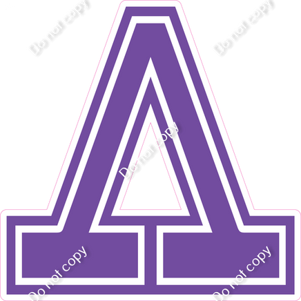 23.5" Greek Individual Flat Purple - Alphabet Pieces Lambda