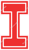 23.5" Greek Individual Flat Red - Alphabet Pieces