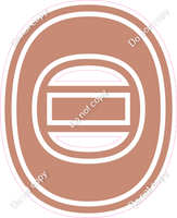 23.5" Greek Individual Flat Rose Gold - Alphabet Pieces