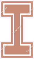 23.5" Greek Individual Flat Rose Gold - Alphabet Pieces