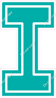 23.5" Greek Individual Flat Teal - Alphabet Pieces