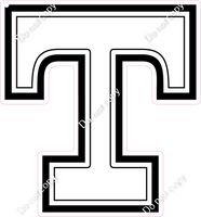 23.5" Greek Individual Flat White - Alphabet Pieces