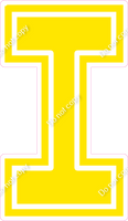 23.5" Greek Individual Flat Yellow - Alphabet Pieces