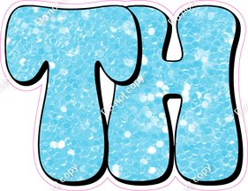 HP 12" Individuals - Baby Blue Sparkle TH