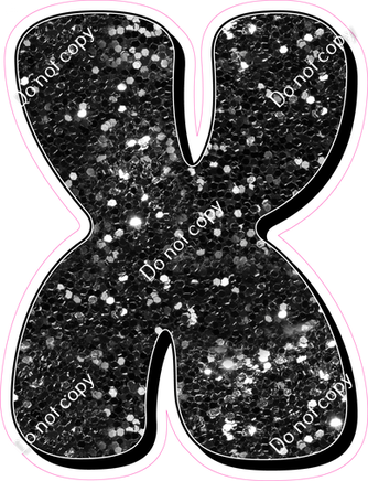 HP 12" Individuals - Black Sparkle X