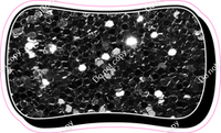 HP 12" Individuals - Black Sparkle Dash